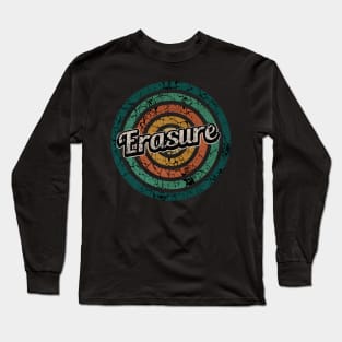 Erasure // Retro Circle Crack Vintage Long Sleeve T-Shirt